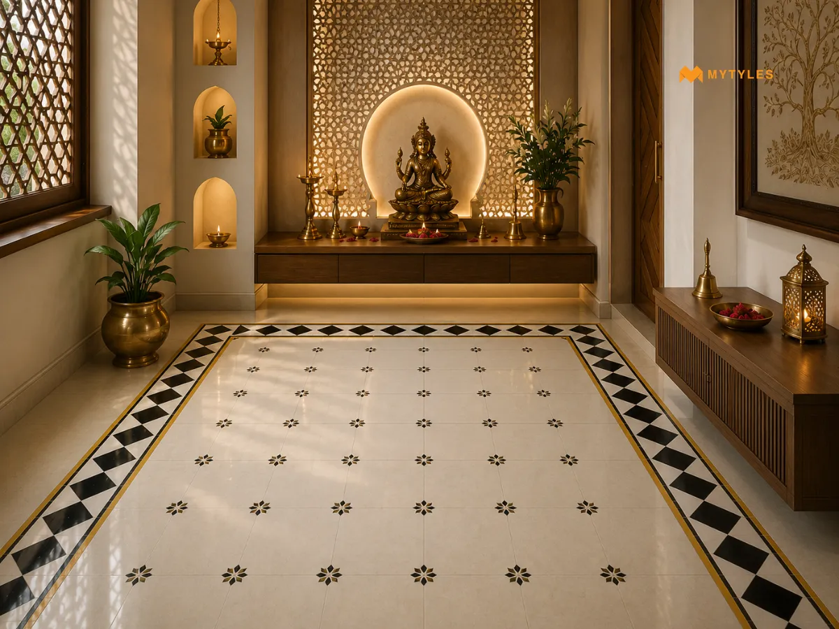 Geometric Border Tiles for a Defined, Structured Look